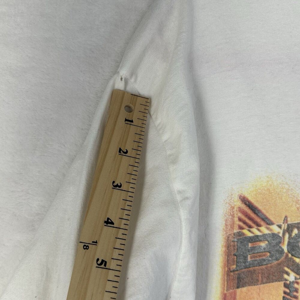 Vintage Bon Jovi Tour 1995 Single Stitch Graphic T-Shirt White Unisex Size XL - Picture 3 of 10